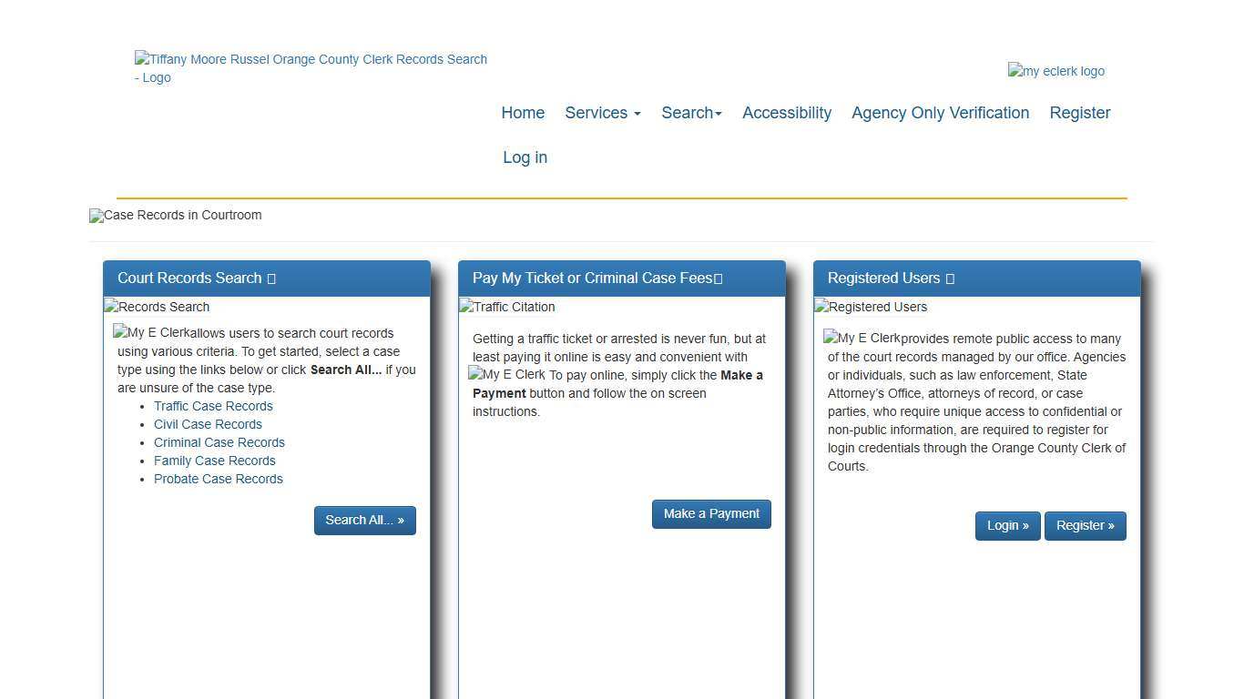 Orange County Clerk of Courts Records Search